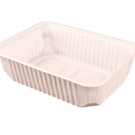 Négyszögletes doboz fehér, 750 ml, 183x132x46, PP