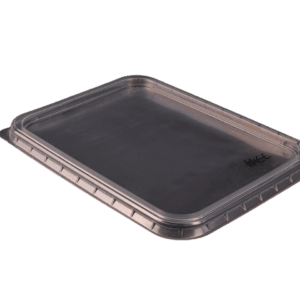 Tető négyszögletes 500-1000ml, átlátszó, 185x135x6, PP