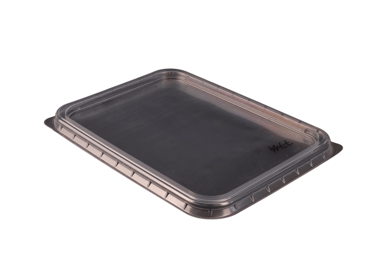 Tető négyszögletes 500-1000ml, átlátszó, 185x135x6, PP