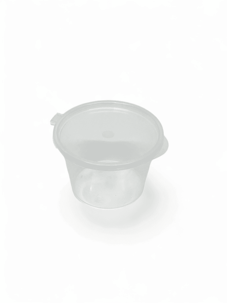 Szószos egybefedeles PP 100ml, Ø68x45, PP