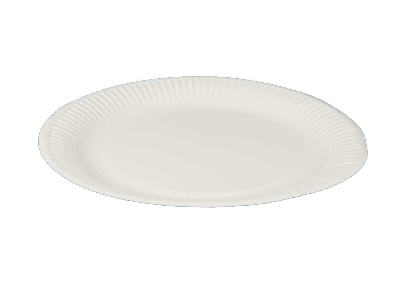 Papírtálca kerek, fehér, 23 cm