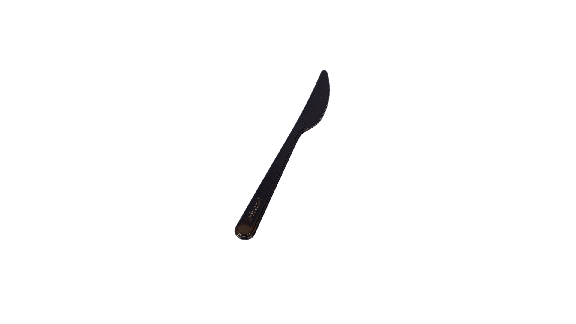 Kés, PS műanyag, 18 cm, fekete