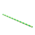 Szívószál papír, bambusz mintás, 8x230 mm