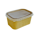 PP Tető szögletes Kraft dobozhoz 750/1000 ml, 120x170mm