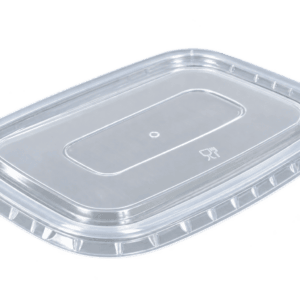 PET Tető szögletes Kraft dobozhoz 750/1000 ml, 120x170mm
