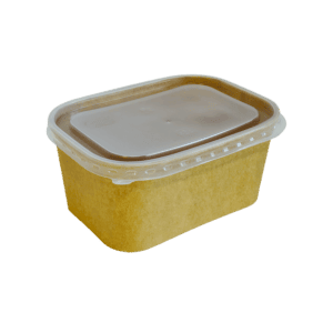 Szögletes ételes doboz Kraft, 750ml, 120x170x55 mm