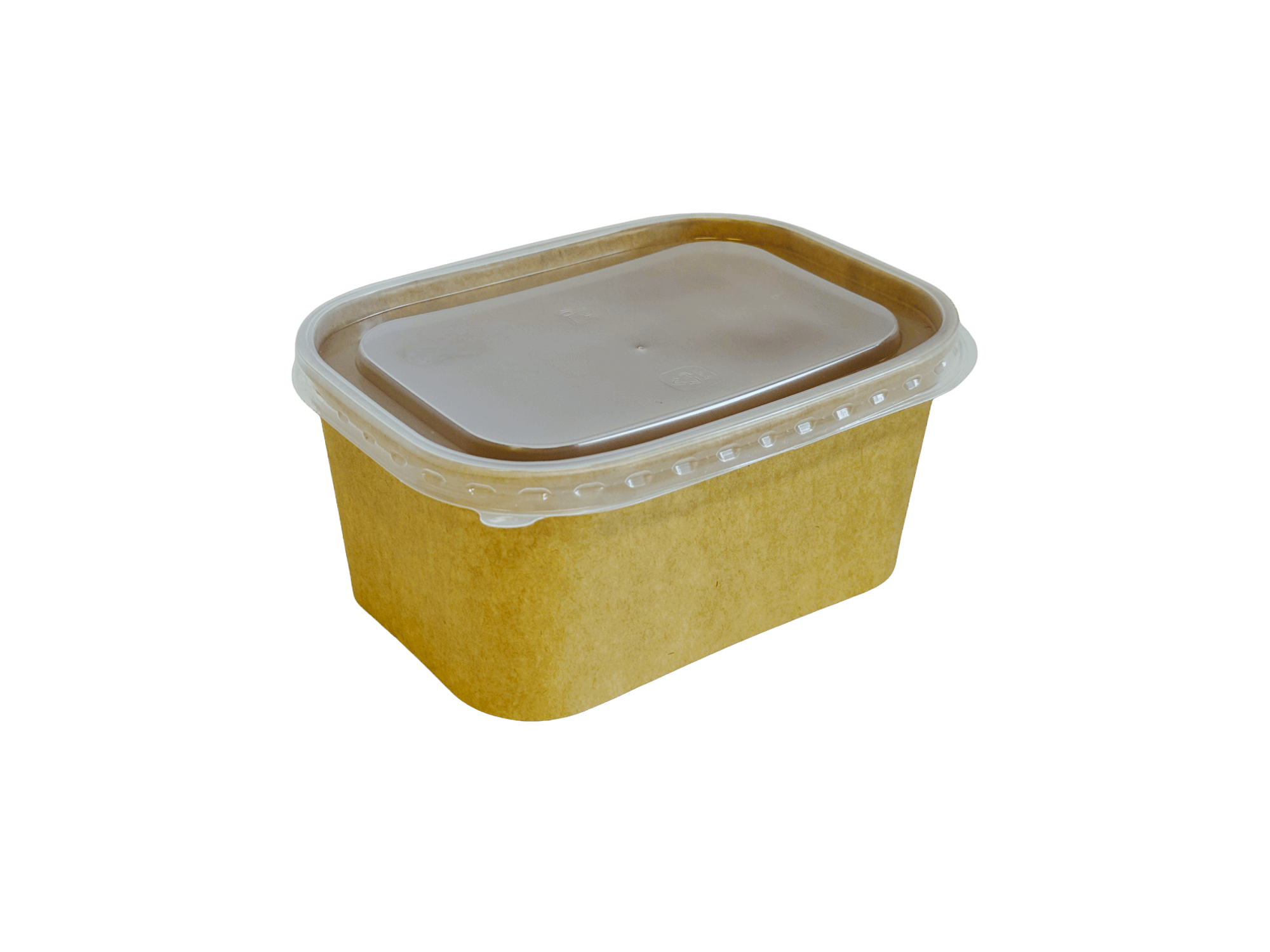 Szögletes ételes doboz Kraft, 750ml, 120x170x55 mm