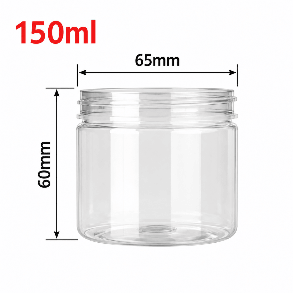 FreshBox üveg, PET, 150 ml, 65/60 mm, Easy Open ALU fedéllel, PET csavaros fedéllel