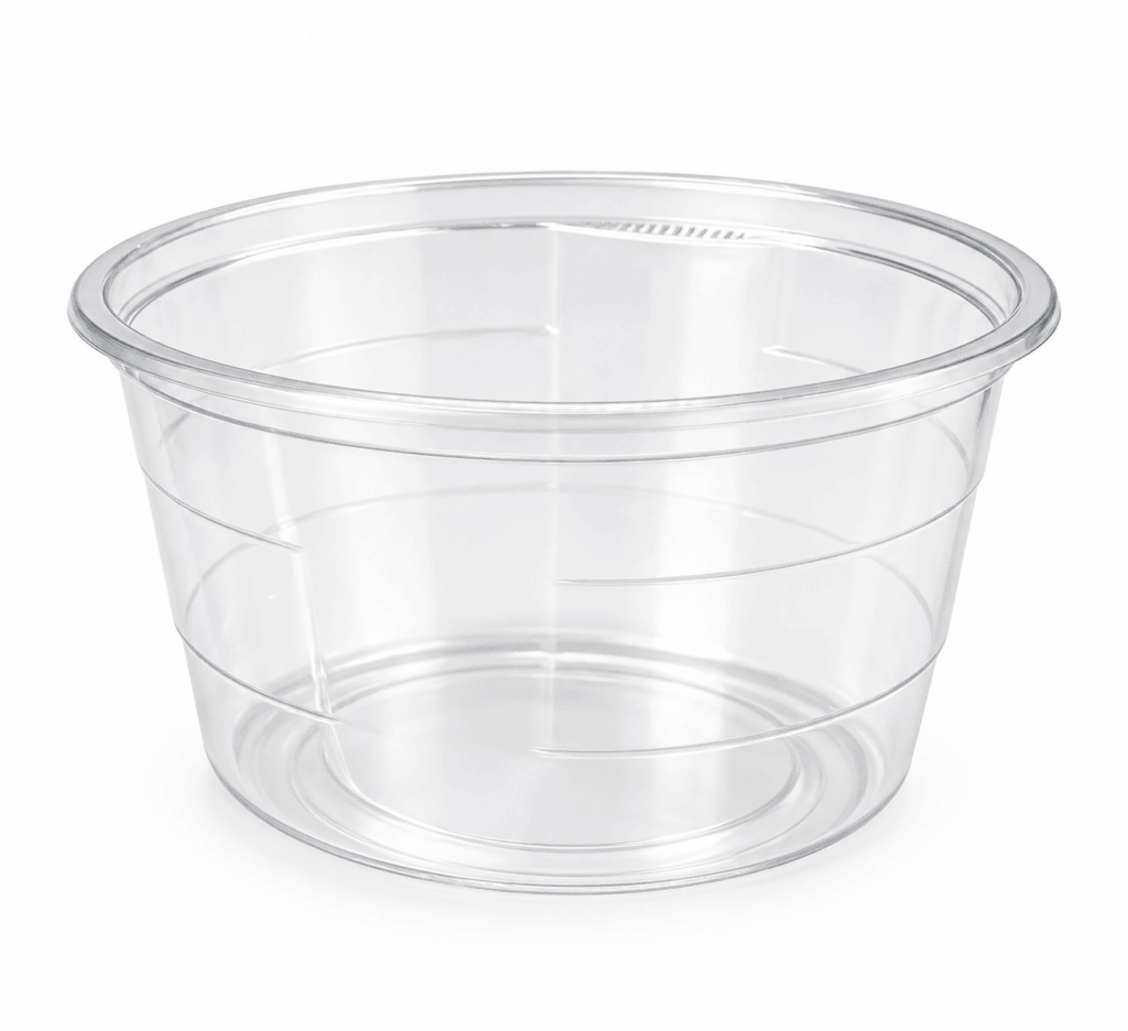 Kocsonyástál 750 ml, átlátszó, PP,Ø144x75