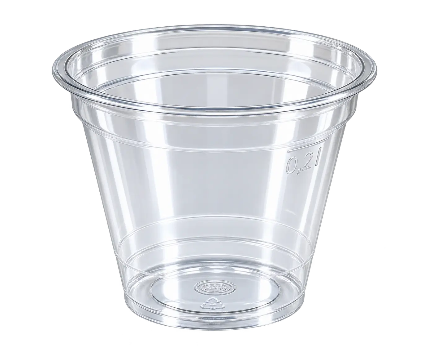 Shaker pohár 200 ml, víztiszta